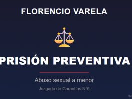 Gráfica prisión preventiva abuso sexual Florencio Varela Juzgado Garantías 6