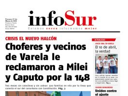 Portada edición impresa Infosur 27 de marzo 2026 línea 148 Florencio Varela