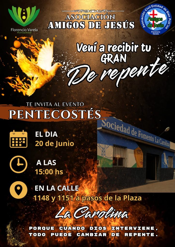 Flyer amigos de jesús