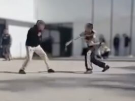 Captura de imagen del video de la escuela secundaria 15 de La Capilla